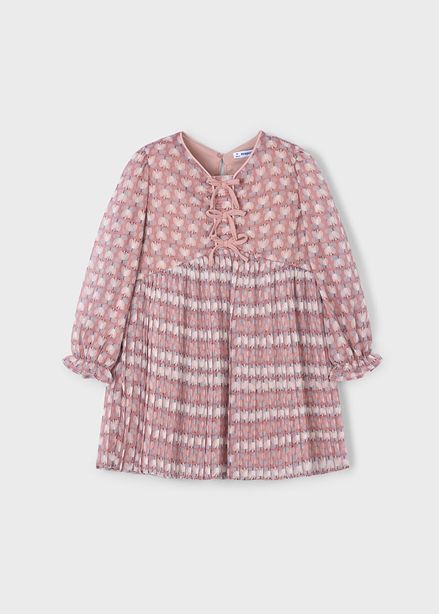 Φορεμα πλισε σταμπωτο