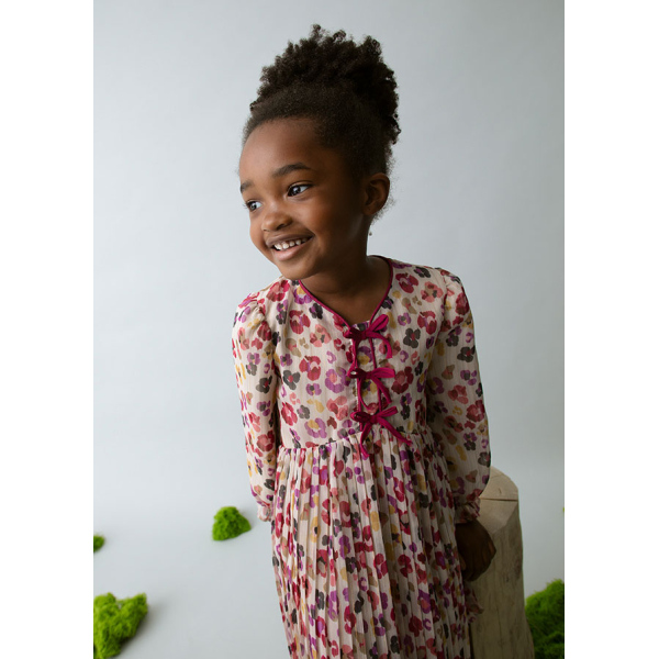 Φορεμα πλισε σταμπωτο