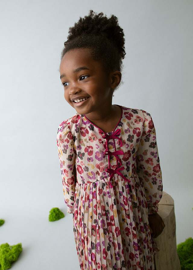 Φορεμα πλισε σταμπωτο