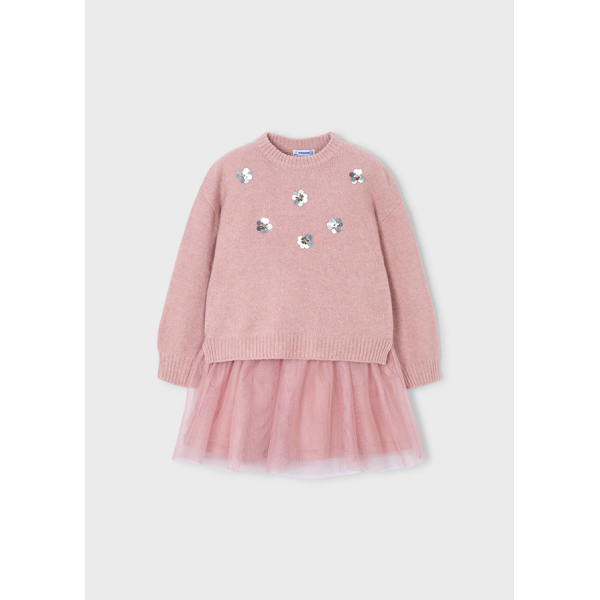 Φορεμα πλεκτο συνδυασμενο