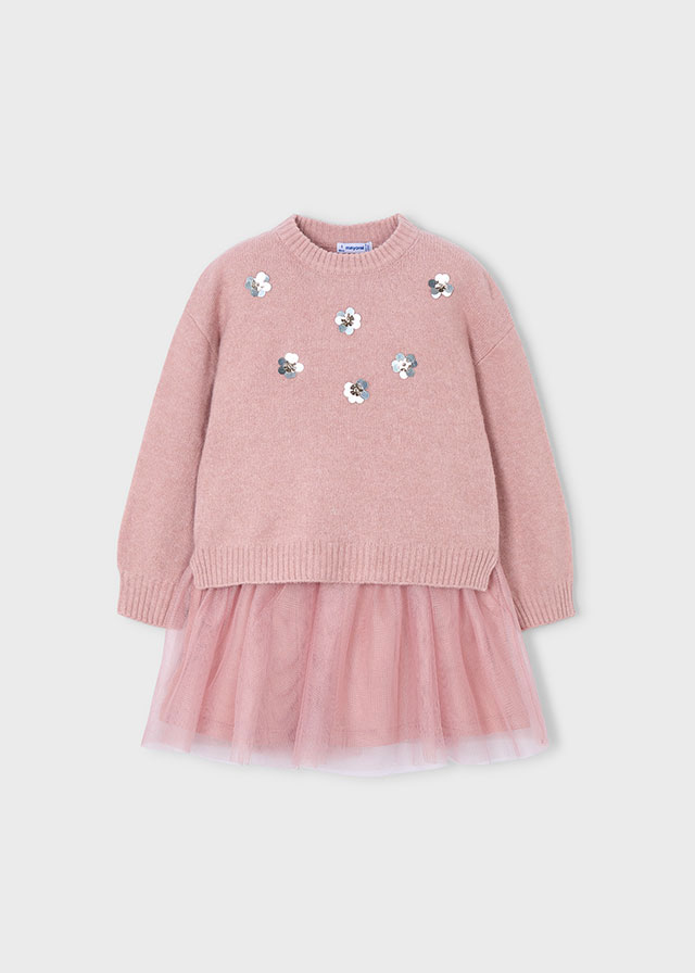 Φορεμα πλεκτο συνδυασμενο