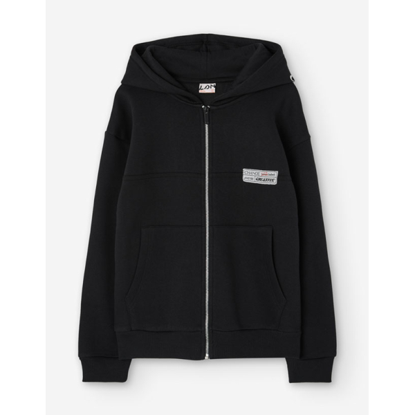 PK5 JACKET HOODIE FLEECE BLACK 8-16