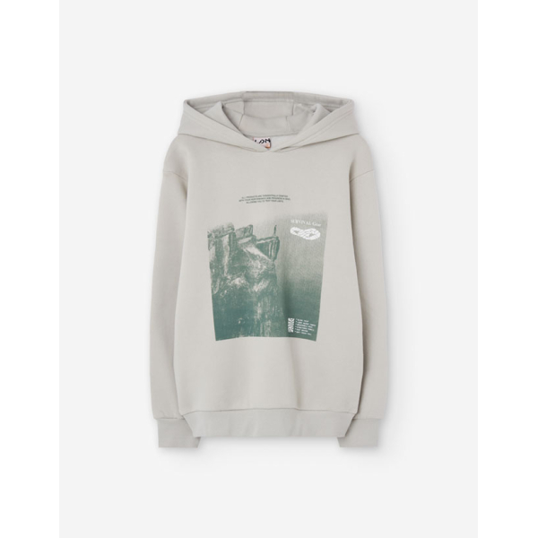 PK5 SWEATER FLEECE LIGHT GREY 8-16