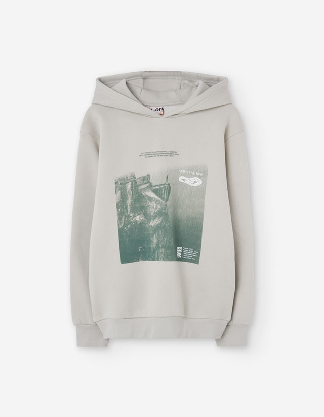 PK5 SWEATER FLEECE LIGHT GREY 8-16