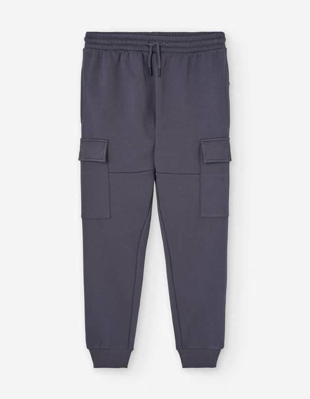 PK5 PANTS FLEECE DARK GREY 8-16