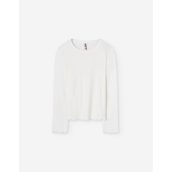 PK5 LS TSHIRT RIB ECRU 8-16