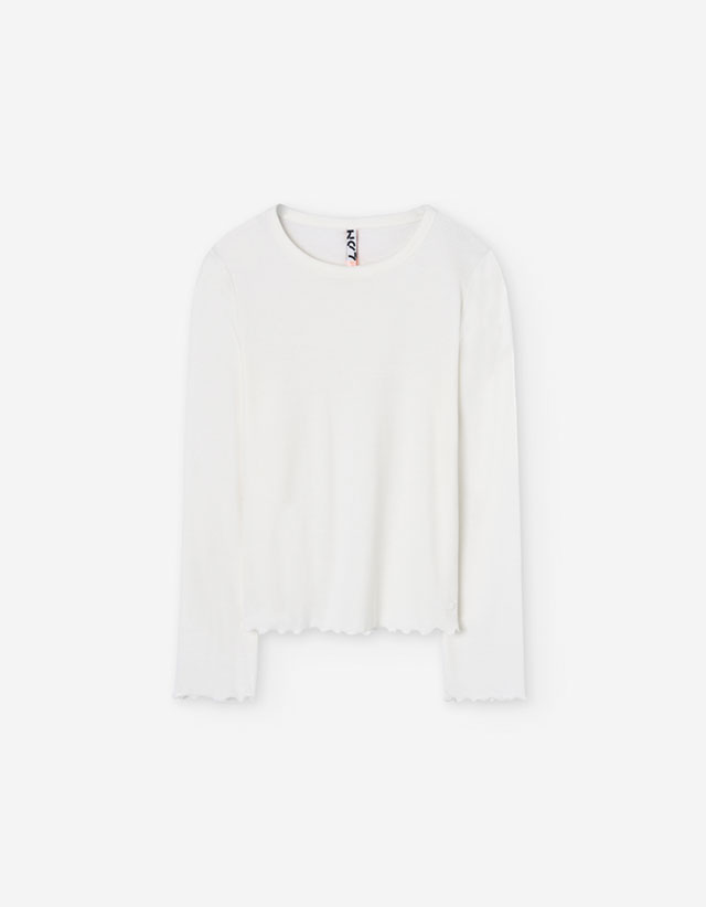 PK5 LS TSHIRT RIB ECRU 8-16