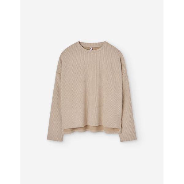 PK5 LS TSHIRT RIB BEIGE 8-16