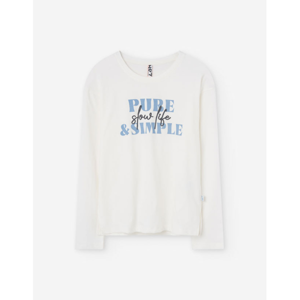 PK5 LS TSHIRT JERSEY ECRU 8-16