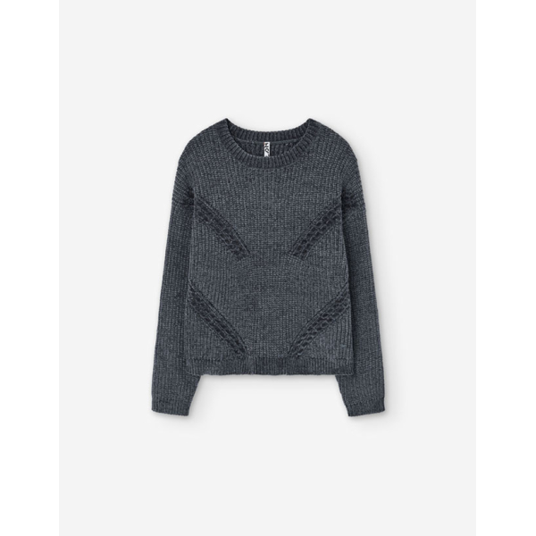 PK5 SWEATER CHENILLE DARK GREY 8-16