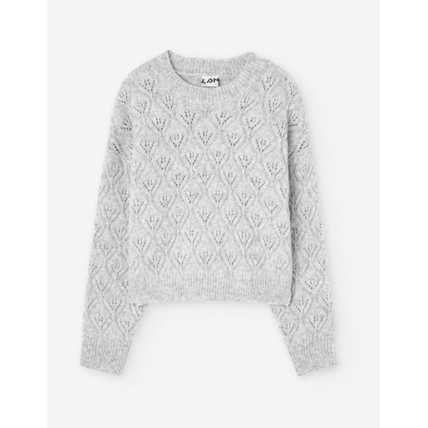 PK5 SWEATER KNIT LIGHT GREY MELANGE 8-16