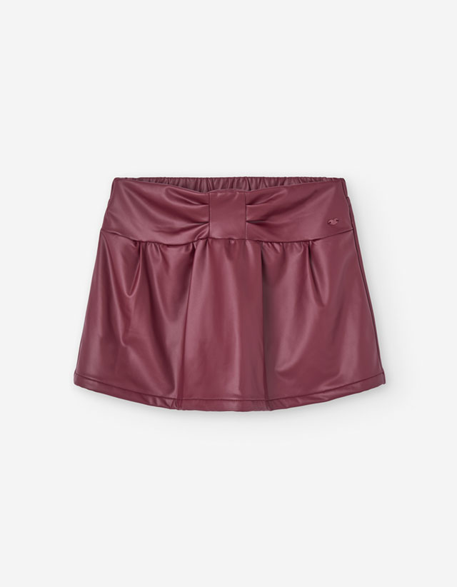 PK5 SKIRT SYNT. LEATHER BROWN 8-16