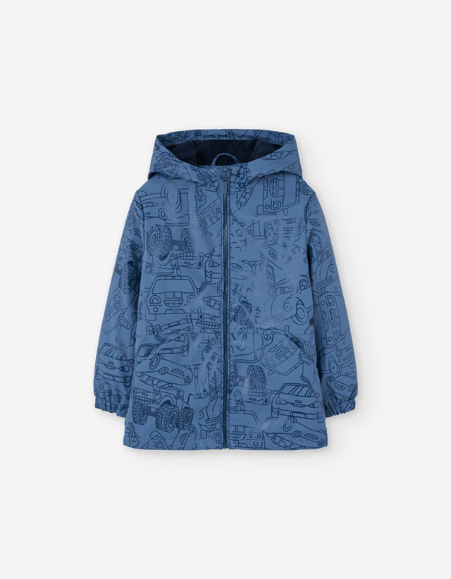 PK6 PARKA NYLON DARK BLUE 2-7Y