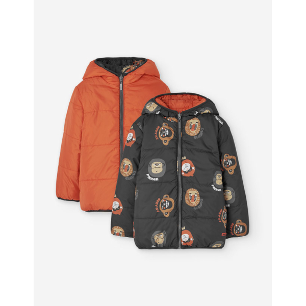 PK6 PUFFER NYLON DARK GREY 2-7Y