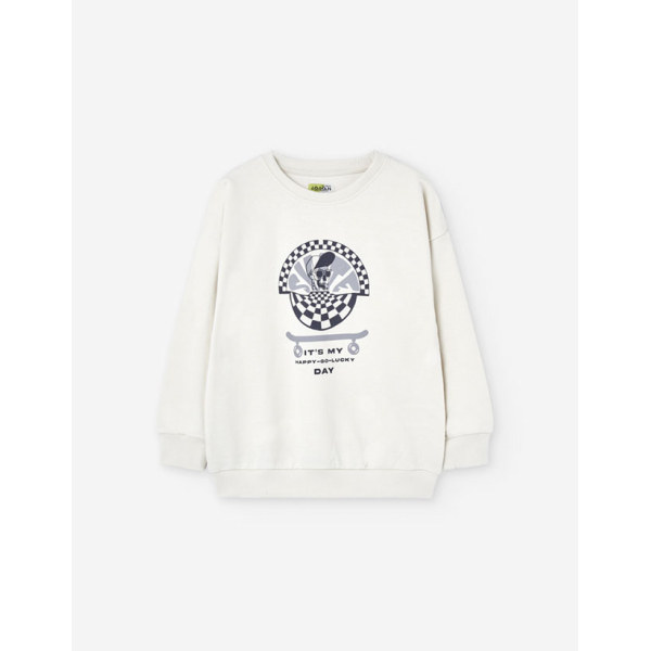 PK6 SWEATER FLEECE LIGHT BEIGE 2-7Y