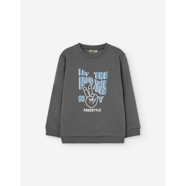 PK8 SWEATER FLEECE DARK GREY 3-11/12Y