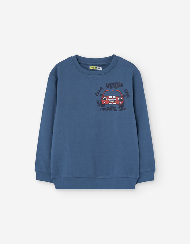 PK6 SWEATER FLEECE DARK BLUE 2-7Y