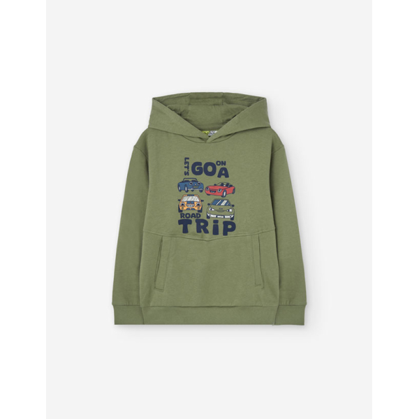 PK6 SWEATER FLEECE DARK GREEN 2-7Y
