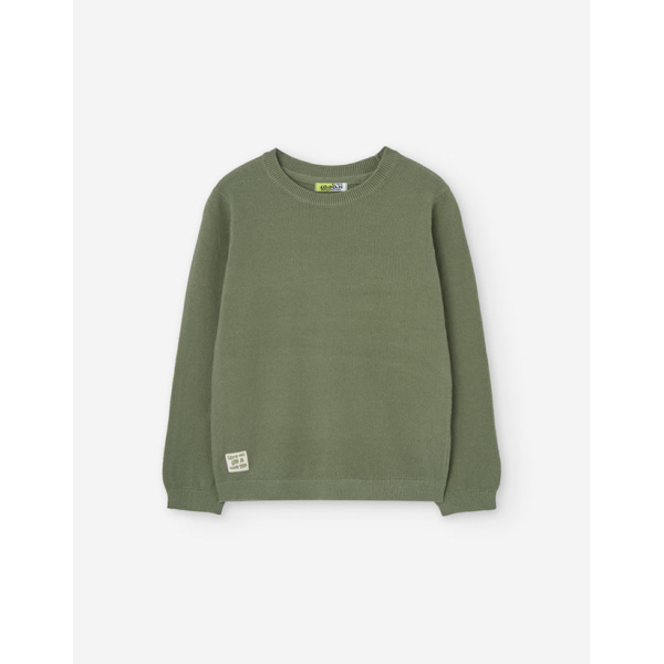 PK6 SWEATER KNIT DARK GREEN 2-7Y