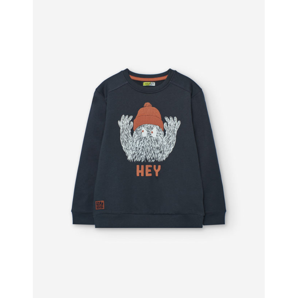 PK6 SWEATER FLEECE DARK GREY 2-7Y