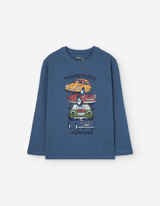 PK6 LS TSHIRT JERSEY DARK BLUE 2-7Y