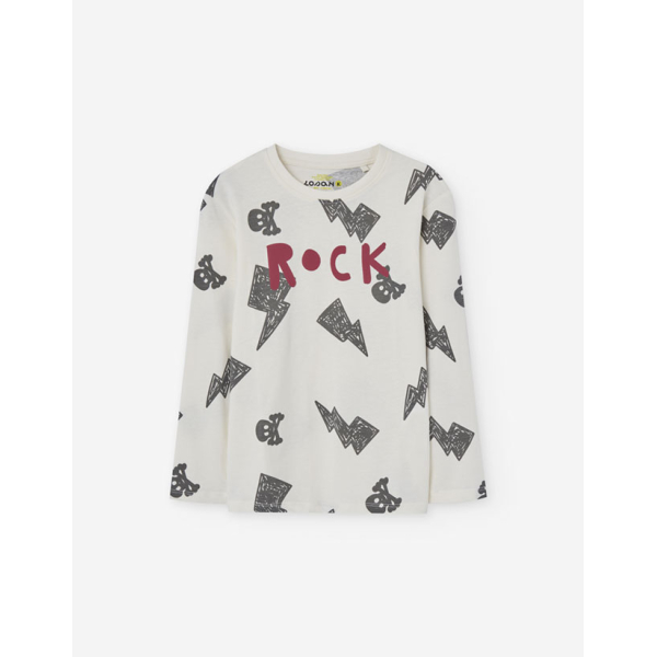 PK6 LS TSHIRT JERSEY LIGHT GREY 2-7Y