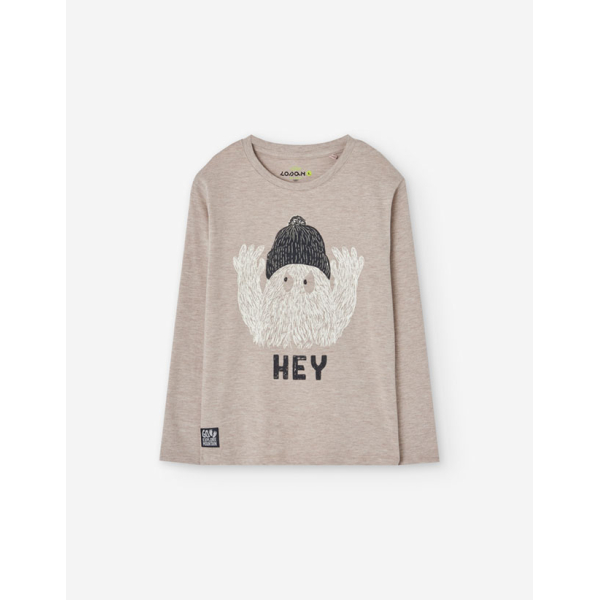 PK6 LS TSHIRT JERSEY BEIGE 2-7Y