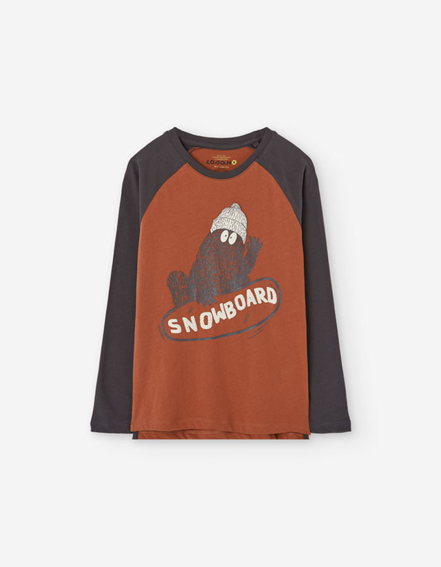 PK6 LS TSHIRT JERSEY DARK ORANGE 2-7Y