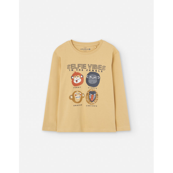 PK6 LS TSHIRT JERSEY MUSTARD 2-7Y