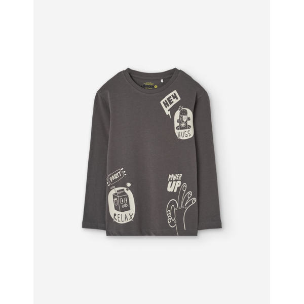 PK6 LS TSHIRT JERSEY GREY 2-7Y