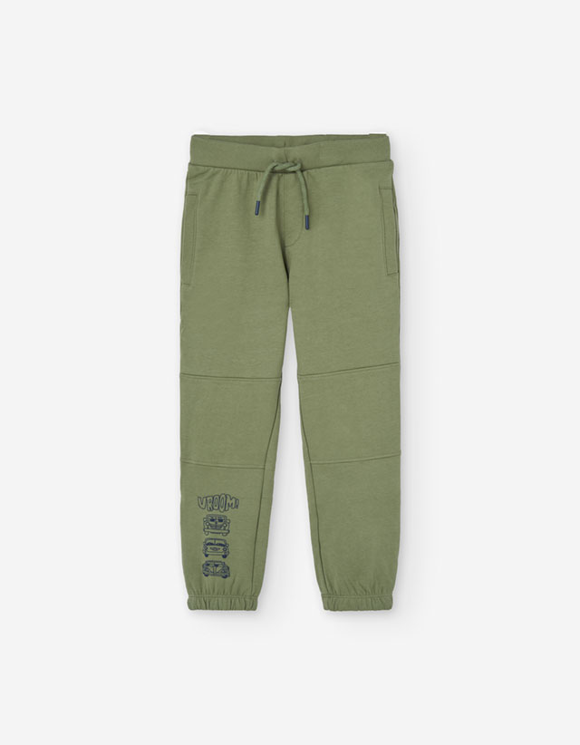 PK6 PANTS FLEECE DARK GREEN 2-7Y