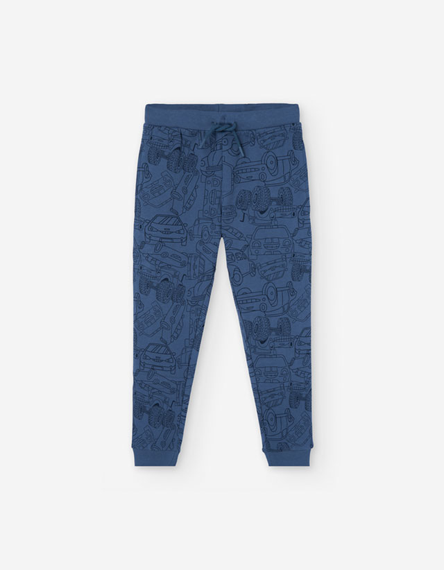 PK6 PANTS FLEECE DARK BLUE 2-7Y