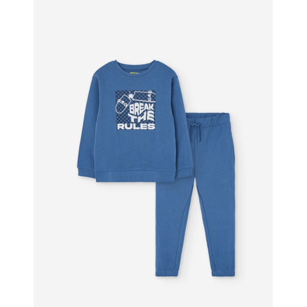 PK6 SET JOGGING FLEECE DARK BLUE 2-7Y