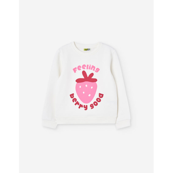 PK6 SWEATER FLEECE ECRU 2-7Y