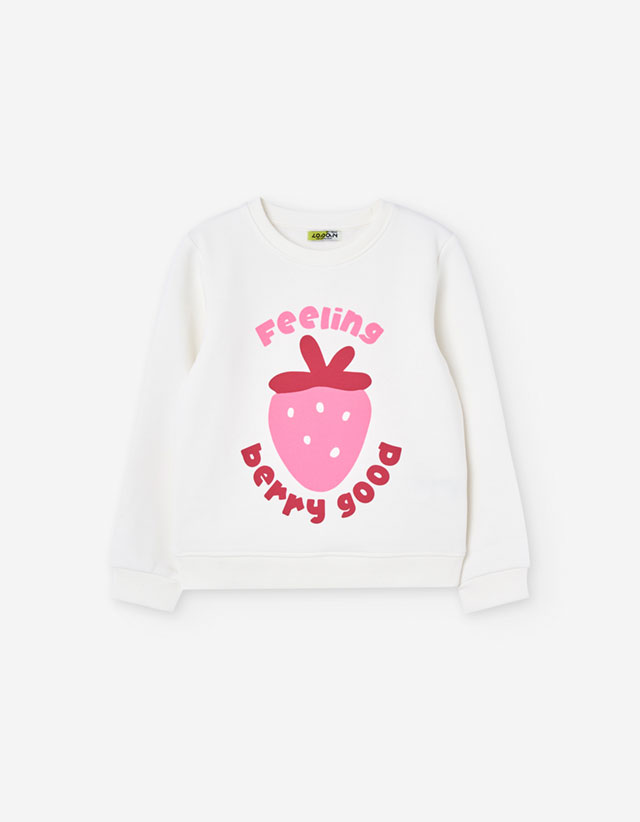 PK6 SWEATER FLEECE ECRU 2-7Y