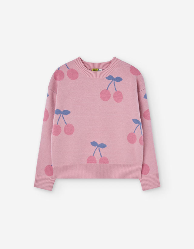 PK6 SWEATER KNIT LIGHT PINK 2-7Y