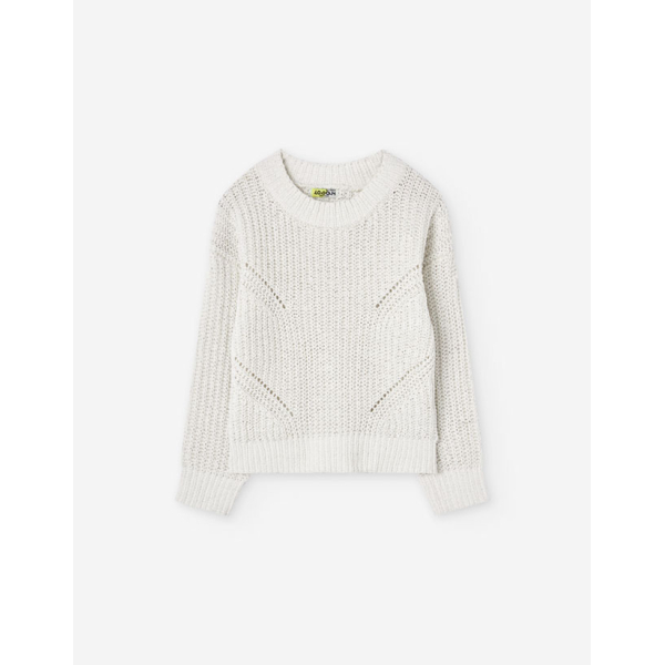 PK6 SWEATER KNIT ECRU 2-7Y