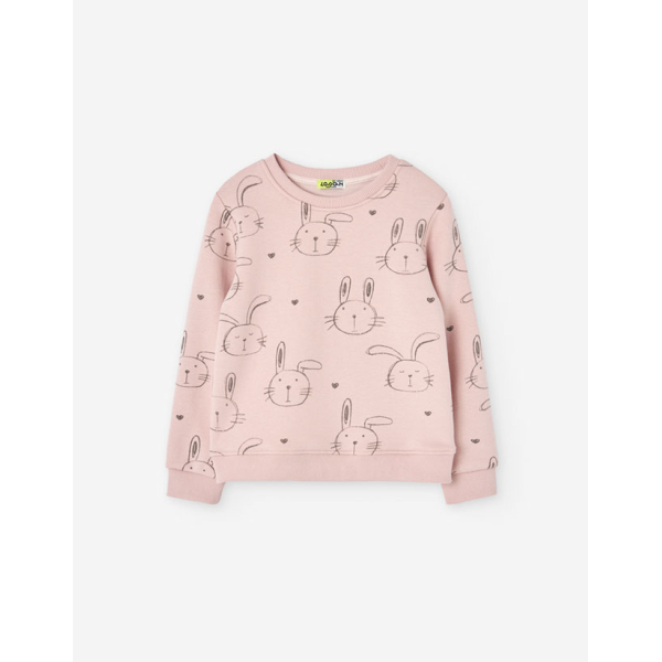 PK6 SWEATER FLEECE LIGHT PINK 2-7Y