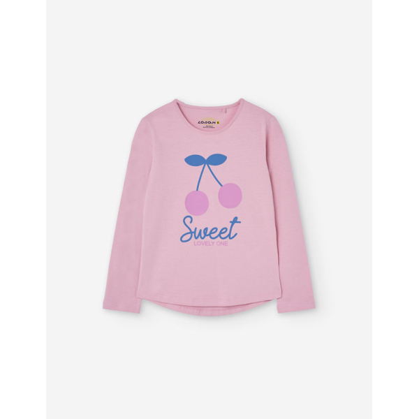 PK6 LS TSHIRT JERSEY LIGHT PINK 2-7Y
