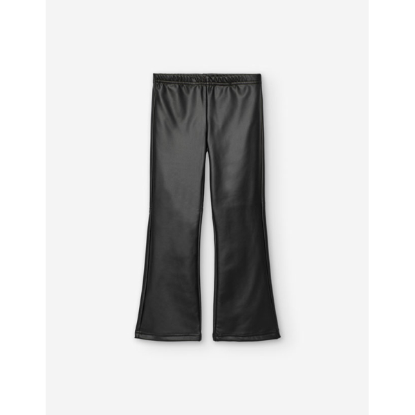 PK6 PANTS FALSE LEATHER BLACK 2-7Y