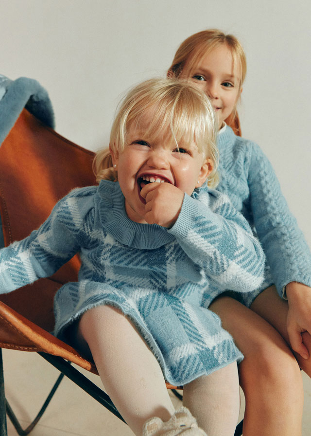 Σετ φουστα πλεκτη καρο