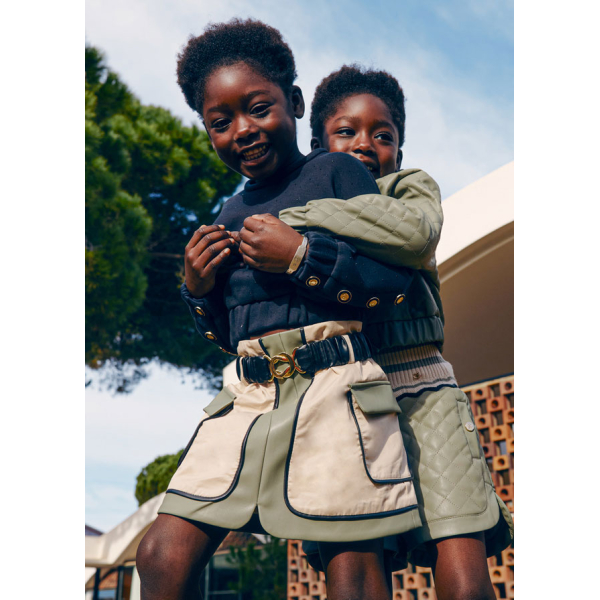 Φουστα καπαρντινε συνδυασμενη