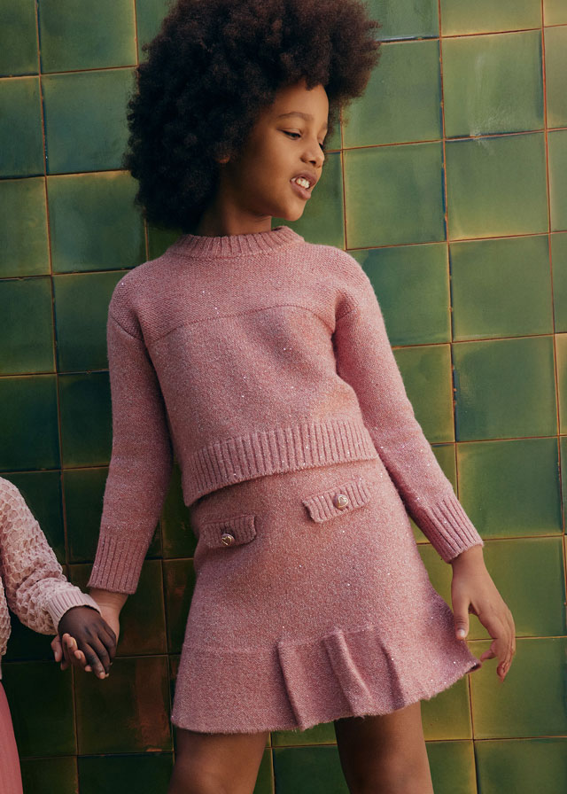 Σετ πλεκτη φουστα