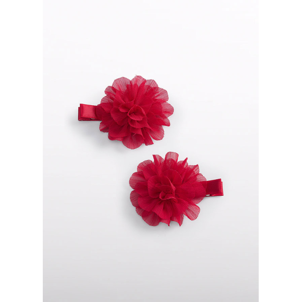 Σετ 2 τσιμπιδακια λουλουδ γαζ