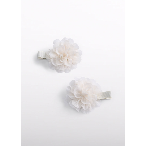 Σετ 2 τσιμπιδακια λουλουδ γαζ