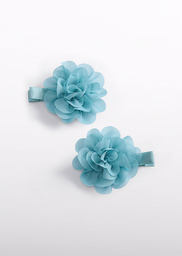 Σετ 2 τσιμπιδακια λουλουδ γαζ