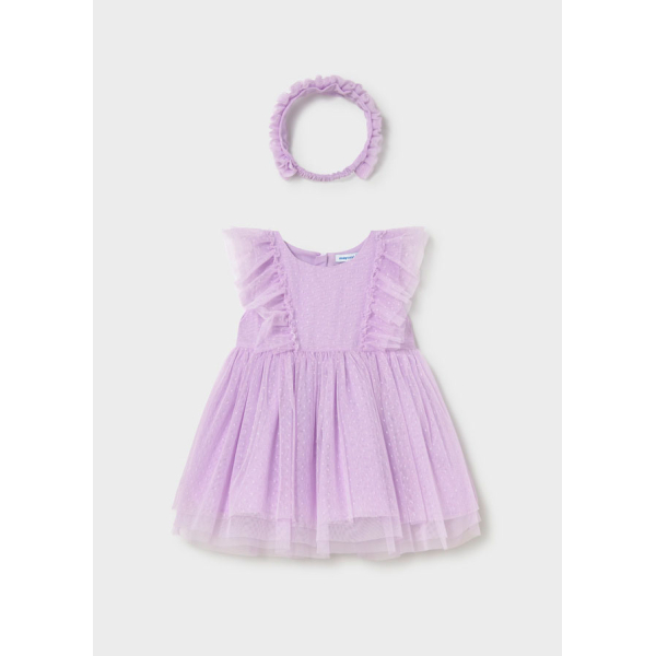 Φορεμα τουλι με κορδελα