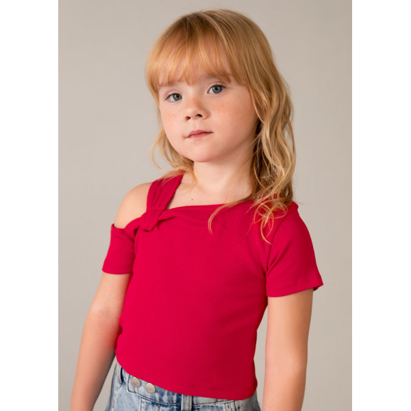 Μπλουζα κοντομανικη ασυμμετρη