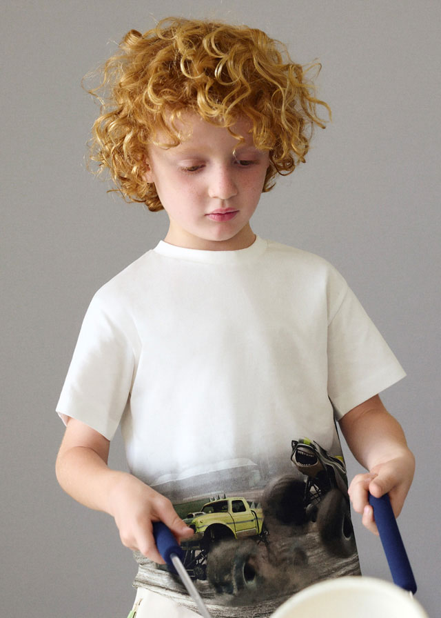 Μπλουζα κοντ/κη σταμπα