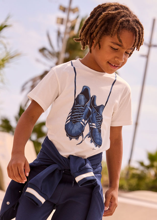 Μπλουζα κοντομανικη παπουτσια